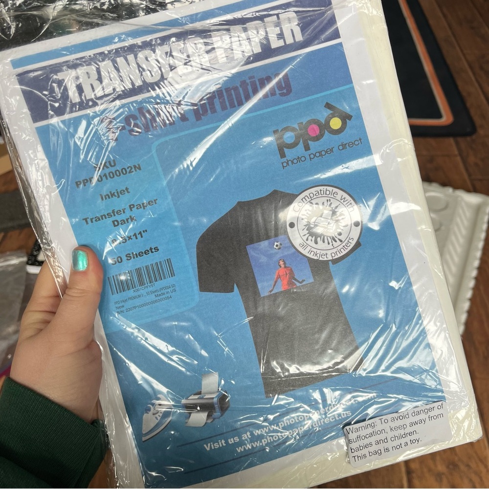 Photo Paper Direct Inkjet Transfer Paper - Blue Packaging